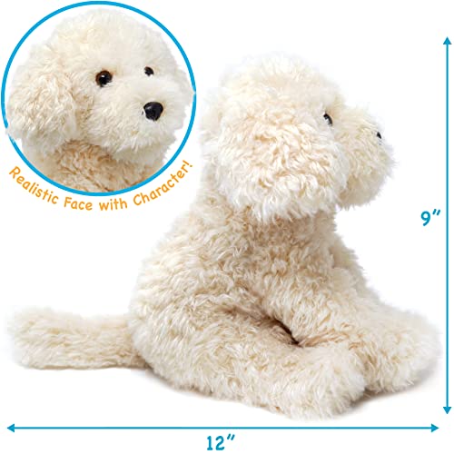 TigerHart Luka The Labradoodle - 12 Inch Stuffed Animal Plush Poodle Dog - Image 2