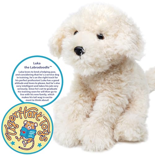 TigerHart Luka The Labradoodle - 12 Inch Stuffed Animal Plush Poodle Dog - Image 4