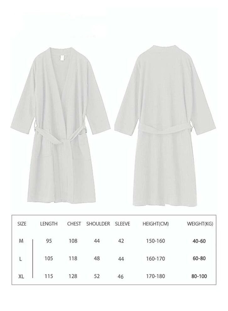 Women's Bathrobe Light Super Absorbent Skin-friendly Home Clothes Nightgown Suitable For All Seasons M (40-60Kg)  - Image 2