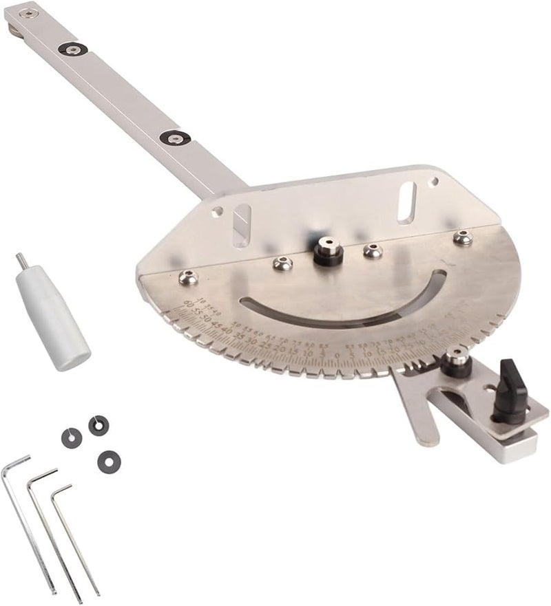Aluminum Table Saw Miter Adjustable Angles High Accuracy Cutting for Woodworking DIY - Image 2