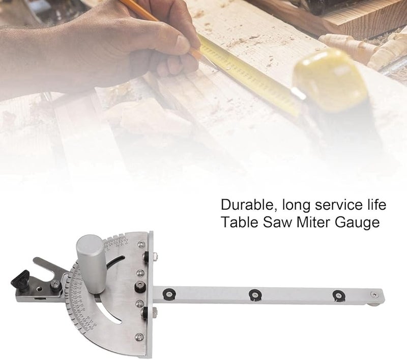 Aluminum Table Saw Miter Adjustable Angles High Accuracy Cutting for Woodworking DIY - Image 4