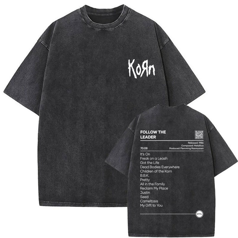 Vintagekornbandmetalnewprintnurockalternativewashed - Image 4