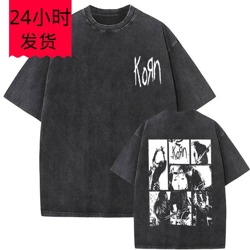 Vintagekornbandmetalnewprintnurockalternativewashed - Image 2