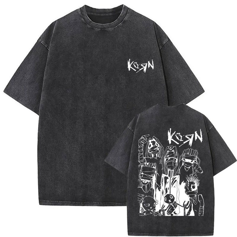 Vintagekornbandmetalnewprintnurockalternativewashed - Image 1