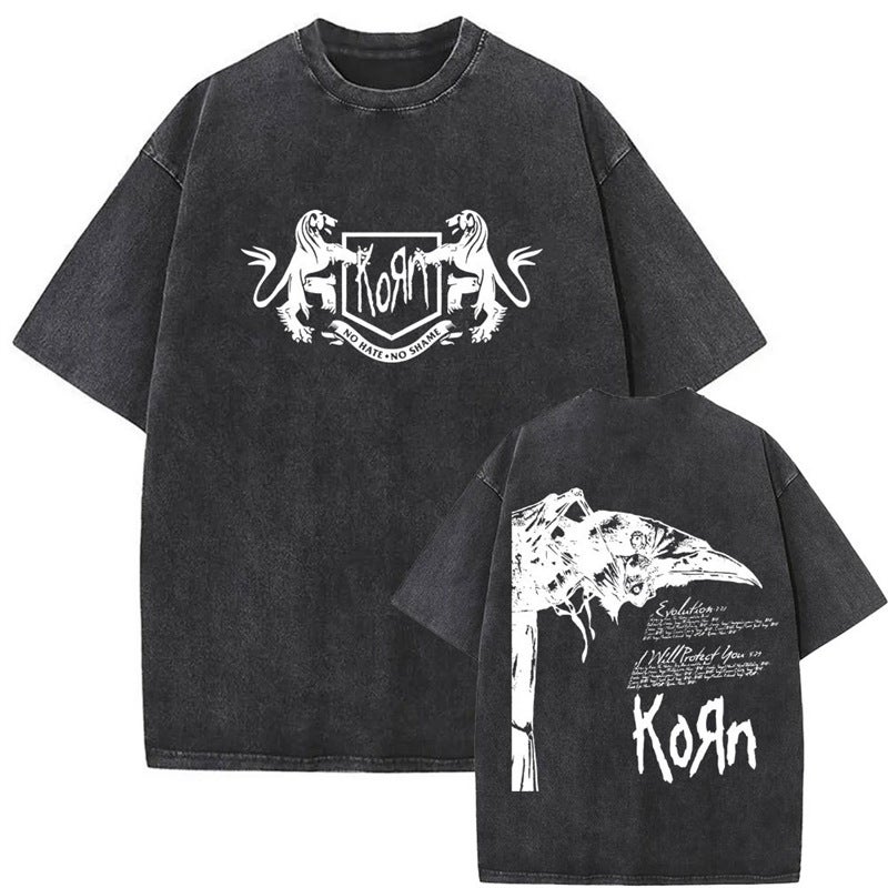 Vintagekornbandmetalnewprintnurockalternativewashed - Image 3