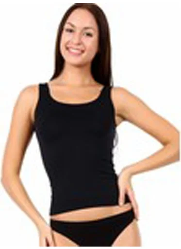 Tutku Passion 3-Pack Passion Women's Elastane Wide Strap Undershirt Black