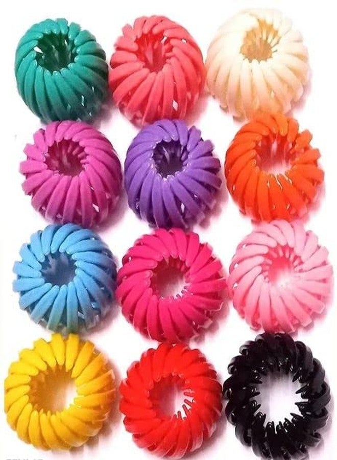 DENICRAAS Ponytail Hair Clips, Bird's Nest Fluffy Hair Clips, High Ponytail Hair Clips, Minimal Modern Clips, Headwear, Random Colour(PACK OF 3) - Image 3