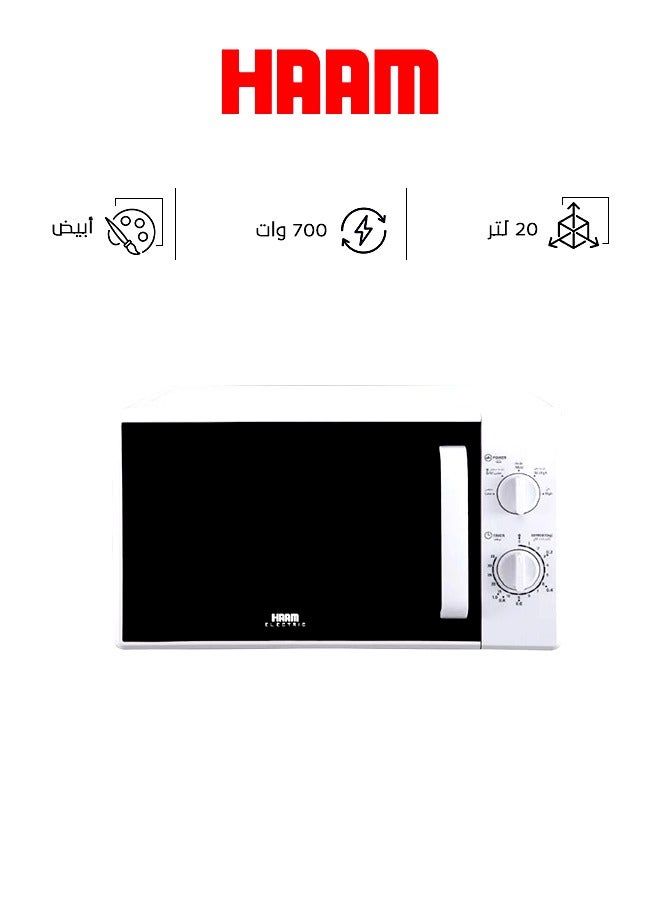 HAAM Microwave 20 L 700 W HM20WGMY24 White - Image 1