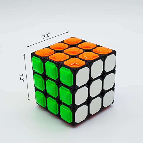 FOIBURELY 3X3x3 Magic Cube Tactile Cube for Blind 3D ​​Embossed Braille Fingerprint Speed Cube - Image 2