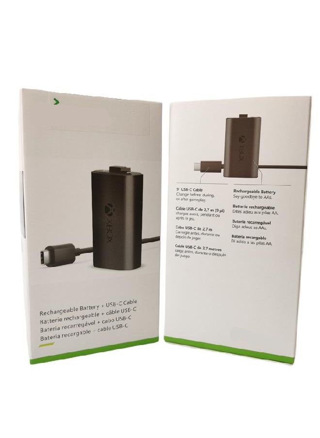 Generic - Xbox Series X/S Wireless Controller Rechargeable Battery + USB C Cable, Original Battery Suit with 3M length Charge Cable, long-lasting rechargeable battery Compatible XSX/XSS/XBOX ONE S Controllers - Image 1
