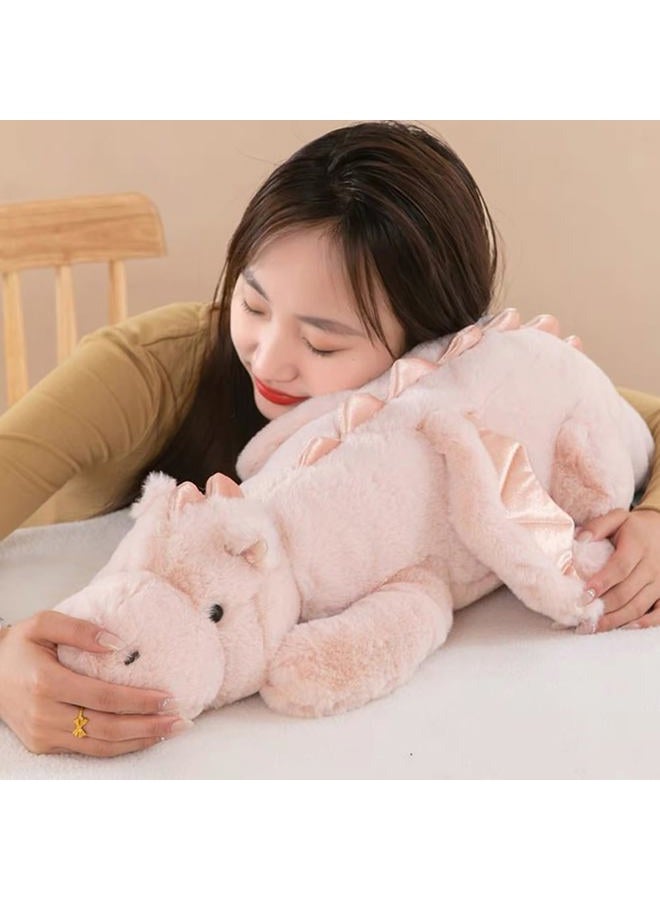 Leahaoe Weighted Dragon Stuffed Animal, Soft and Sturdy Weighted Stuffed Animals for Kids and Adults, Medium Pink Dragon Stuffed Animal(35.4" 5Lbs) - Image 4