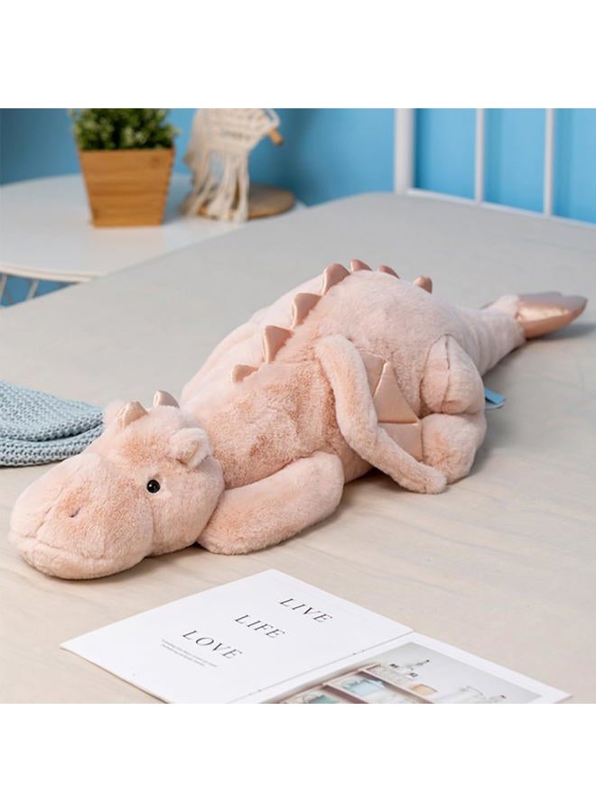 Leahaoe Weighted Dragon Stuffed Animal, Soft and Sturdy Weighted Stuffed Animals for Kids and Adults, Medium Pink Dragon Stuffed Animal(35.4" 5Lbs) - Image 1