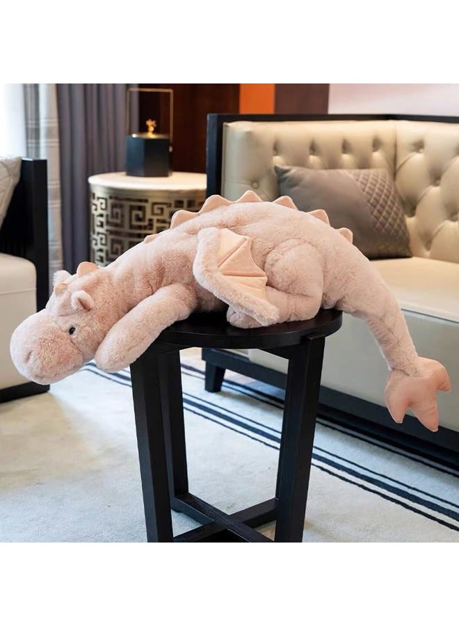 Leahaoe Weighted Dragon Stuffed Animal, Soft and Sturdy Weighted Stuffed Animals for Kids and Adults, Medium Pink Dragon Stuffed Animal(35.4" 5Lbs) - Image 5