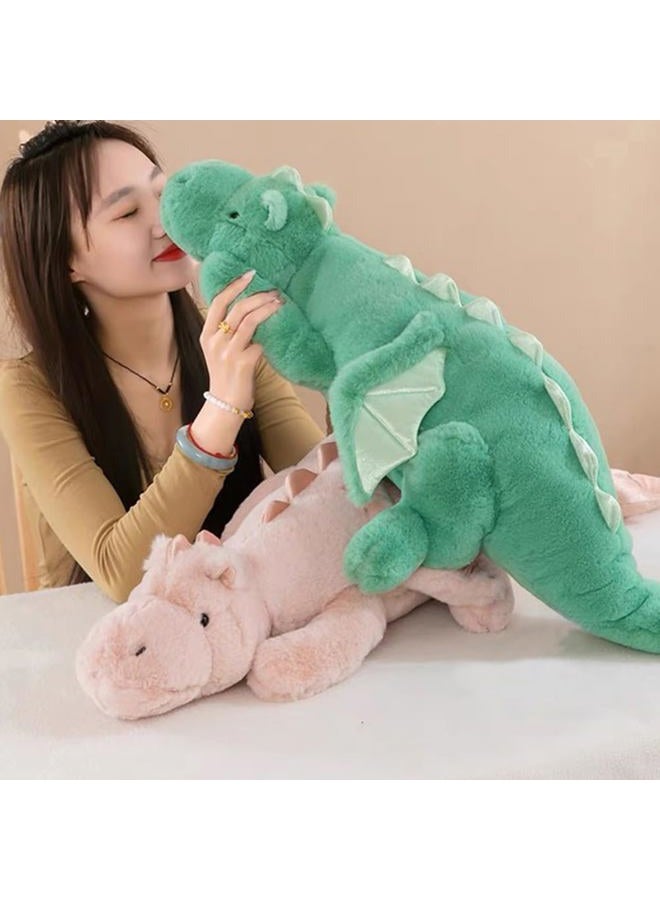 Leahaoe Weighted Dragon Stuffed Animal, Soft and Sturdy Weighted Stuffed Animals for Kids and Adults, Medium Pink Dragon Stuffed Animal(35.4" 5Lbs) - Image 3