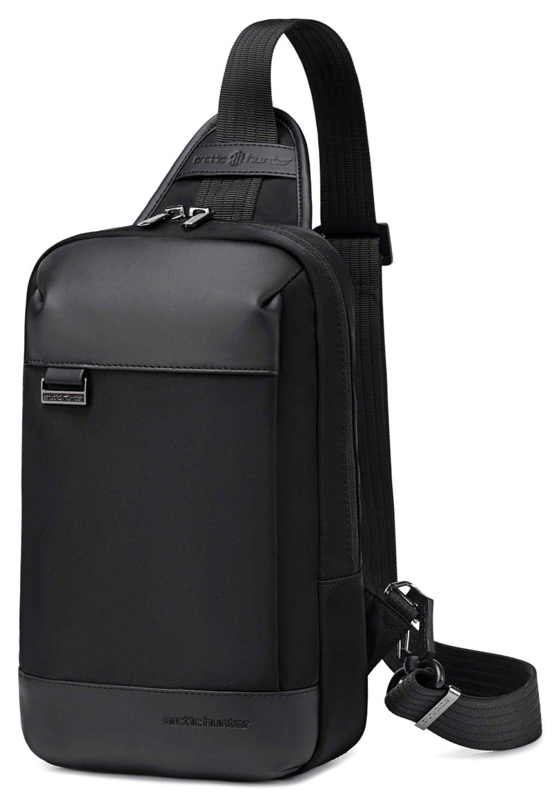 ARCTIC HUNTER Unisex Cross Body Bag Water Resistant Stylish Anti-Theft Shoulder Side Bag for Men and Women for Casual Travel Shopping, XB00829, Black - Image 1