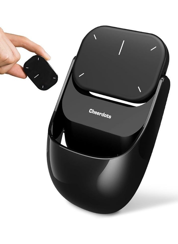 Cheerdots2 Bluetooth Detachable Air Mouse Touchpad Mouse , Presentation Clicker Wireless Presenter Presentation Remote with Laser Pointer for Mac, Windows (Basic, Black) - Image 1