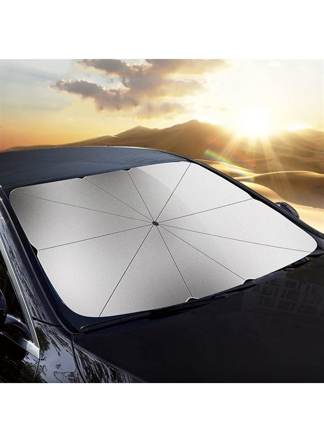 LACHUMU Car windshield sun shade umbrella car sun screen protector foldable sunshade parasol auto front window sun shade for covers car window auto windshield covers - Image 2