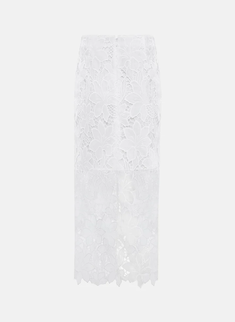 Lichi  Guipure midi skirt for Women | Best Price UAE