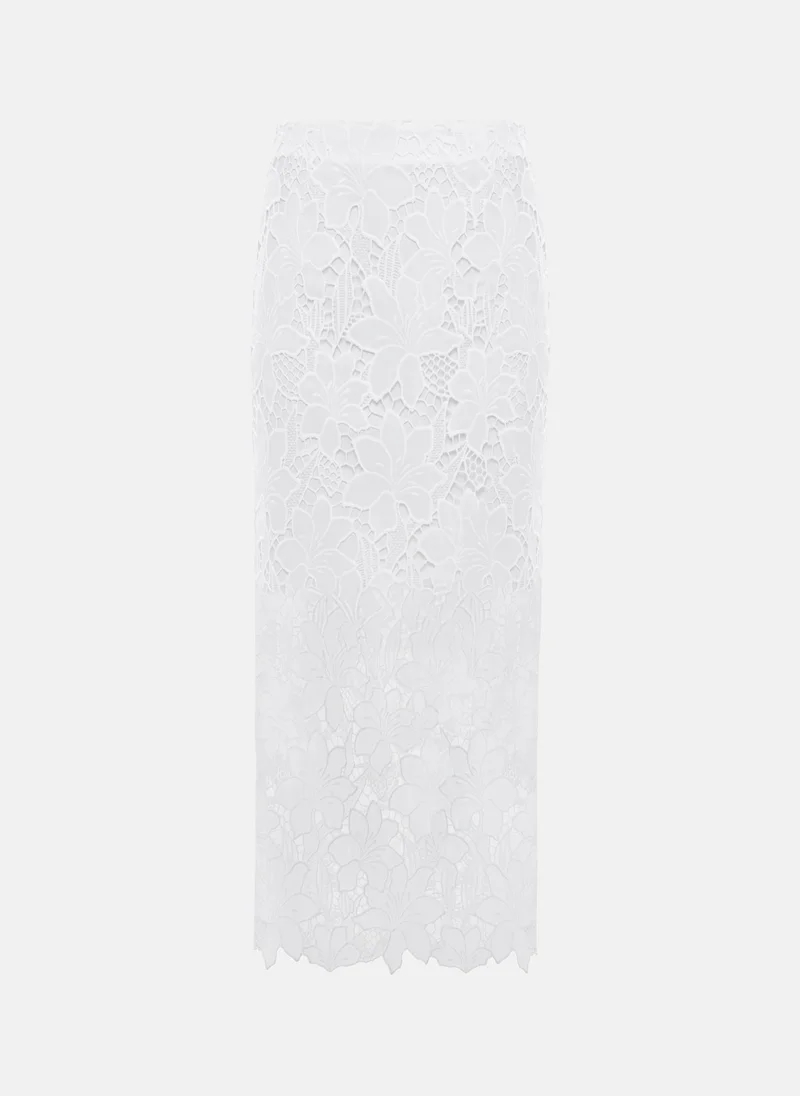 Lichi  Guipure midi skirt for Women | Best Price UAE