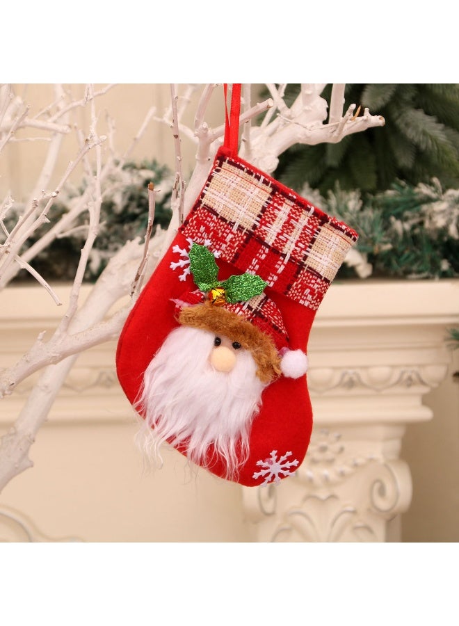 Loquat Christmas Stocking Bags Xmas Fireplace Hanging Socks Boots for Holiday Christmas Decoration - Image 1