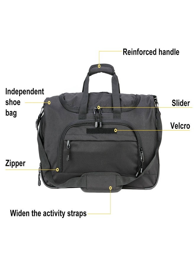 Miramrax Gym Bag Duffle Bags for Men Women with Shoes Compartment Sport Weekend Travel Overnight Carry On Bag for Tactical Military Travel Work Out Bags (2.0 Black) - Image 5