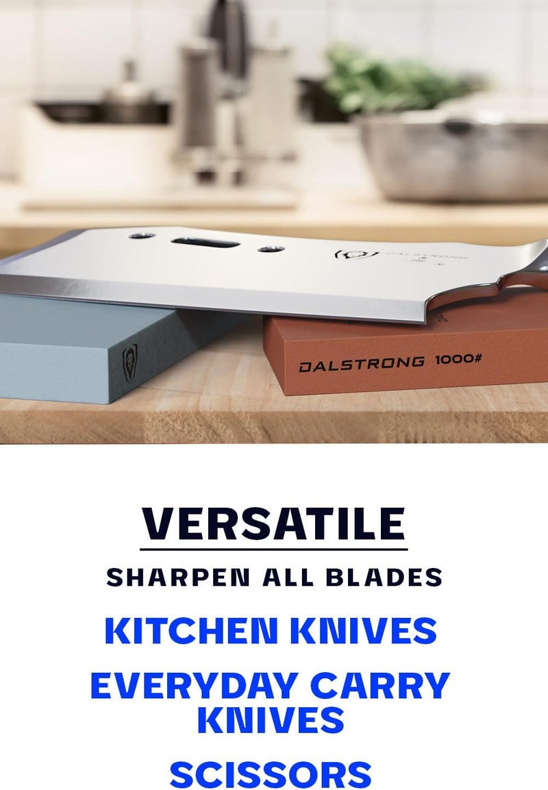 Dalstrong Premium Whetstone Kit-#1000/#400 Knife Sharpening Kit-Gift Extra Large Grit Stones-Top-Grade Corundum-Thick Knife Sharpening Stone-Whetstone Set Knife Sharpener-Ultra-Durable - Image 4