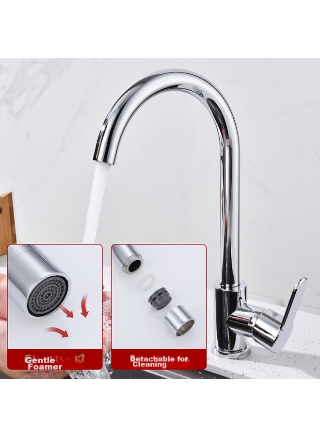 LARSD Lairshidan Sink Faucet, Kitchen Faucet, 360° Rotatable Sink Faucet, Dishwashing Sink Hot And Cold Faucet F055 - Image 4