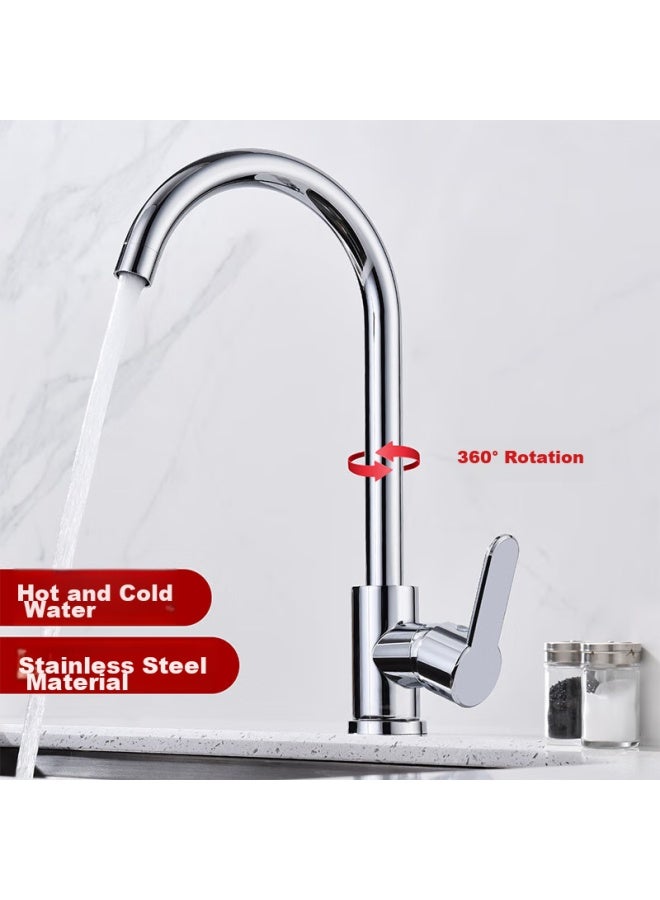 LARSD Lairshidan Sink Faucet, Kitchen Faucet, 360° Rotatable Sink Faucet, Dishwashing Sink Hot And Cold Faucet F055 - Image 1
