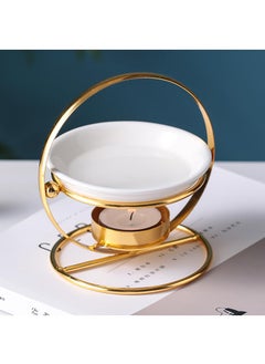 Y&D Flower Basket Style Golden Modern Aromatherapy Stove Essential Oil Lamp Candle Lamp Stove-  - Image 4