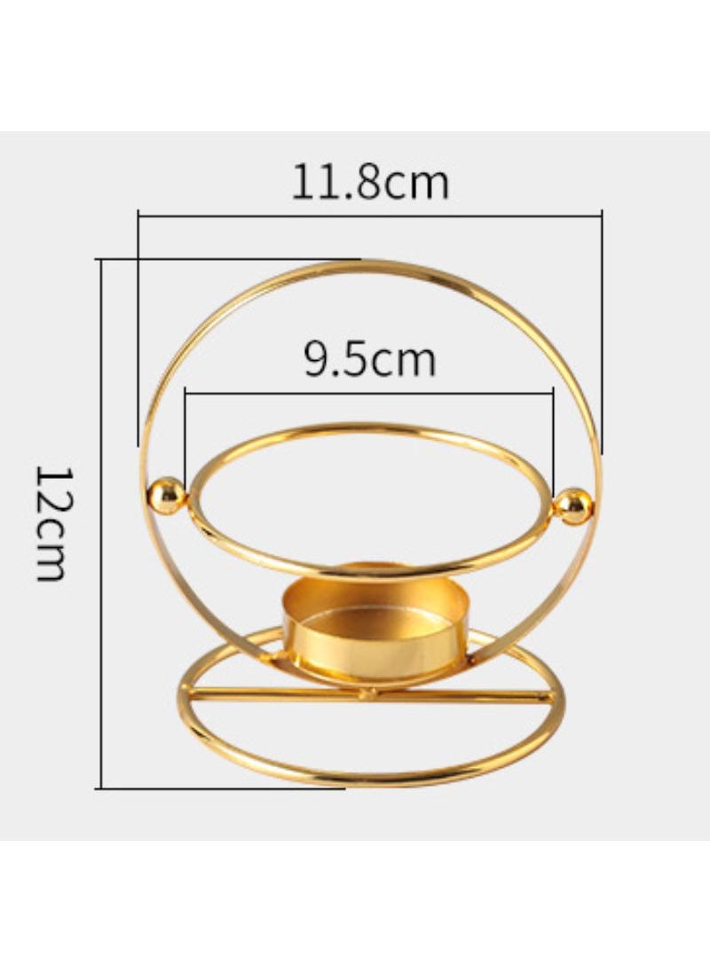 Y&D - Flower Basket Style Golden Modern Aromatherapy Stove Essential Oil Lamp Candle Lamp Stove- - Image 1