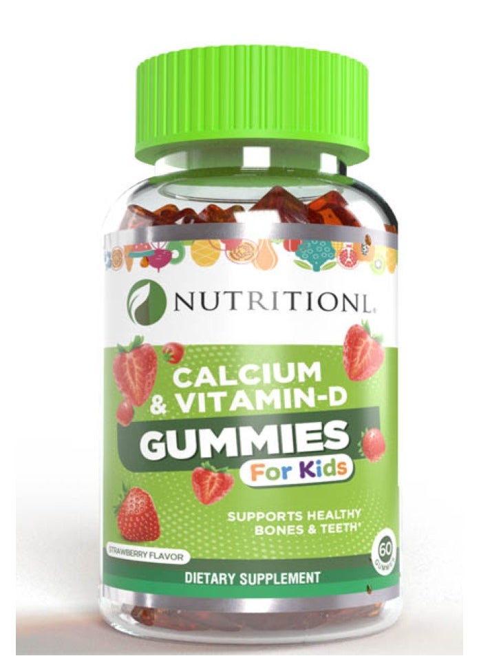 NUTRITIONL - Nutritionl Calcium & Vitamin D Kids Gummies 60's - Image 1