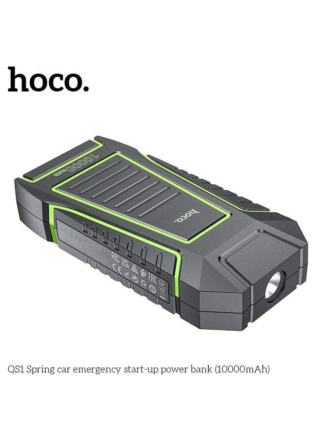 hoco. Power bank QS1 Spring jump starter 10000mAh(Black)  - Image 4