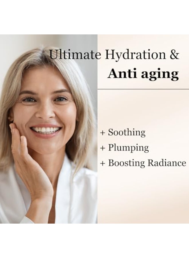 Mivida Deep Hydration Soothing Facial Serum with Hyaluronic CoQ10 Vitamin B Vitamin C Chamomile Face Serum for Sensitive Skin NonGreasy 1floz - Image 3