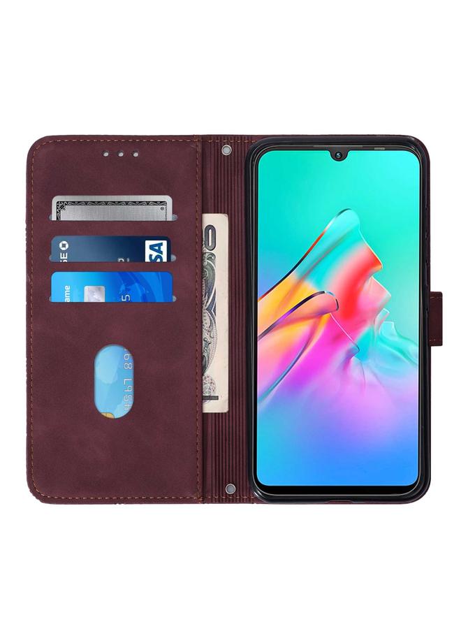 Zaboon Case For Infinix Smart HD 2021 X612 Crossbody 3D Embossed Flip Leather Phone Case - Image 3