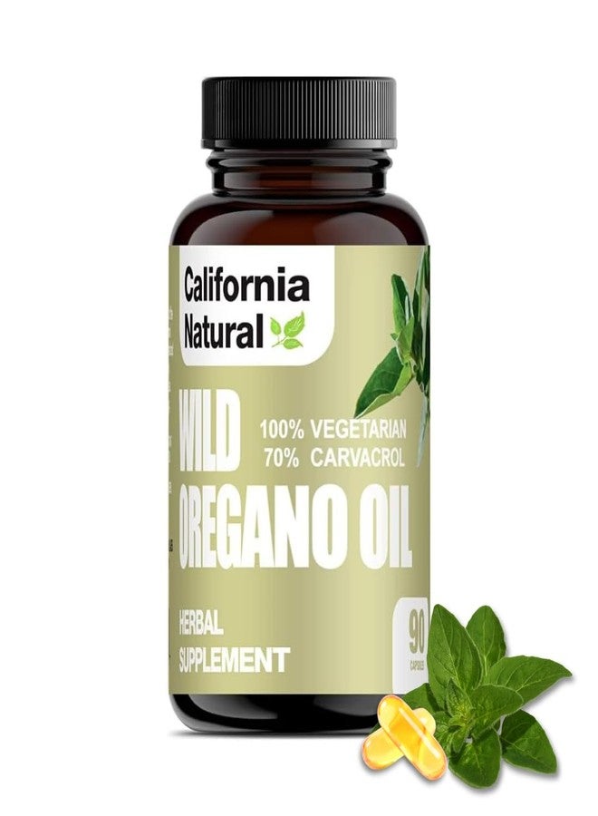 YISHIDA Wild Oregano Oil Vegetarian Soft Capsules - California Natural - Immune System & Digestive Support - Promote Gut Health & Healthy Digestion - 100% Vegetarian - 70% Carvacrol - Herbal 90 count - Image 1
