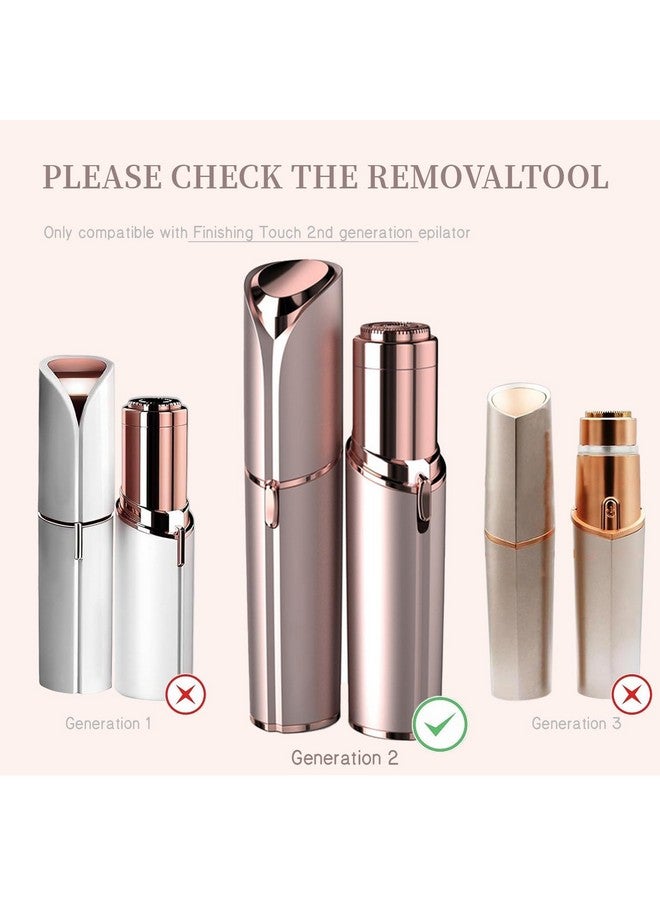 بي او اي اي اي رؤوس بديلة من الجيل الثاني لإزالة شعر الوجه بدون عيوب، رؤوس بديلة لإزالة شعر الوجه بدون عيوب من الجيل الثاني، رؤوس لإزالة شعر الوجه مع فرشاة تنظيف للنساء، عبوة من 4 قطع - Image 2