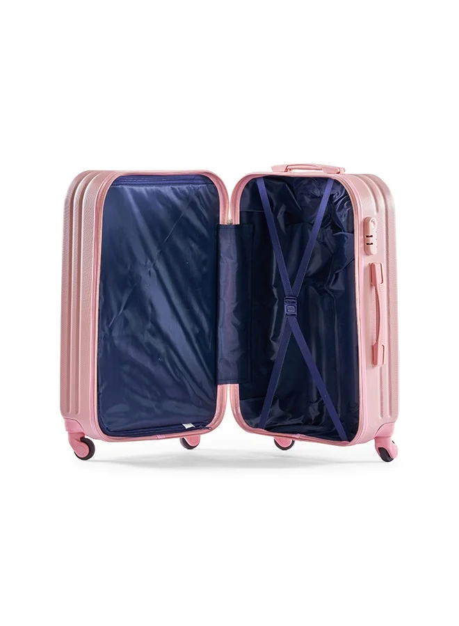 LIMRA Hardside 6 Piece Luggage Trolley Set Pink
