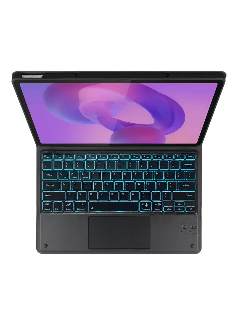 Backlit Keyboard Case Compatible with Lenovo Idea Tab Pro 12.7-inch 2025 (TB-373FU) Tablet with Magnetic Removable Wireless Touch Keyboard and Case - Image 2