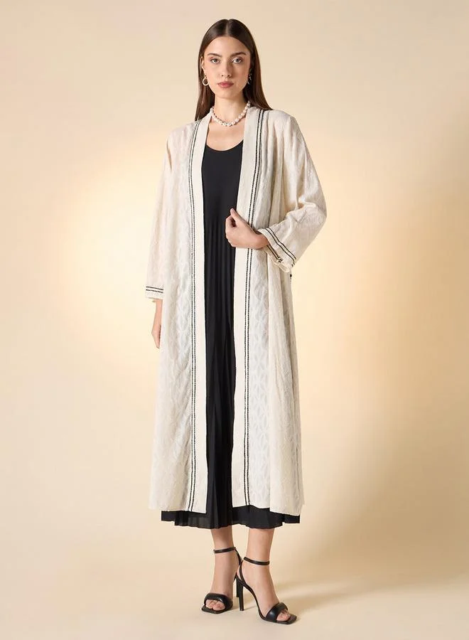 Iconic Iconic Floral Embroidery Kimono Shrug