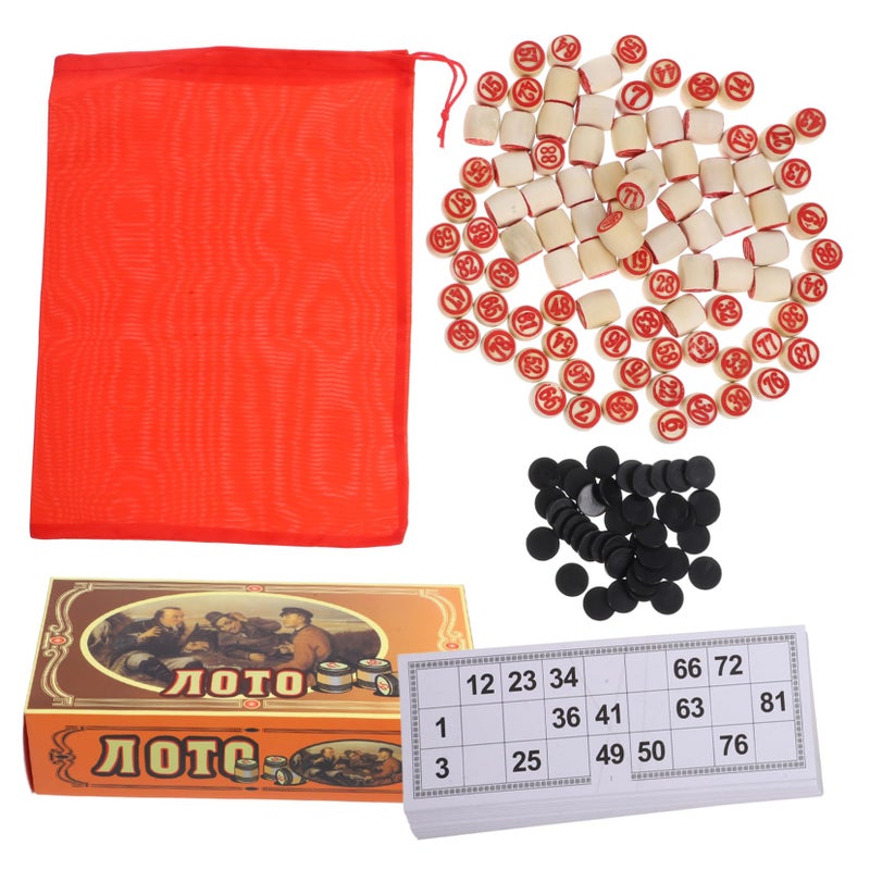 Veemoon Rustic Vintage Tombola Italian Game Set with Plastic Bingo Chips 190 for Custom DIY Boards - Image 3