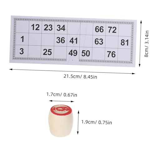 Veemoon Rustic Vintage Tombola Italian Game Set with Plastic Bingo Chips 190 for Custom DIY Boards - Image 5