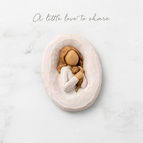 Willow Tree My Friend Plaque, Sculpted Hand-Painted bas Relief - Image 3