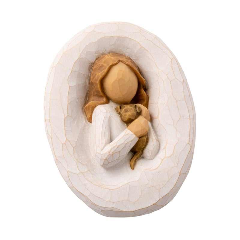 Willow Tree My Friend Plaque, Sculpted Hand-Painted bas Relief - Image 4