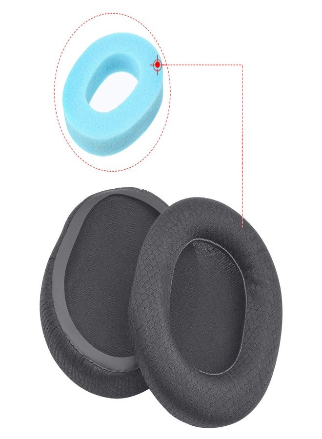 Sqrmekoko Replacement Earpads Cushion Earmuffs Compatible with SteelSeries Arctis 3, Arctis 5, Arctis 7, Arctis Pro Wireless Gaming Headphones (Black) - Image 3