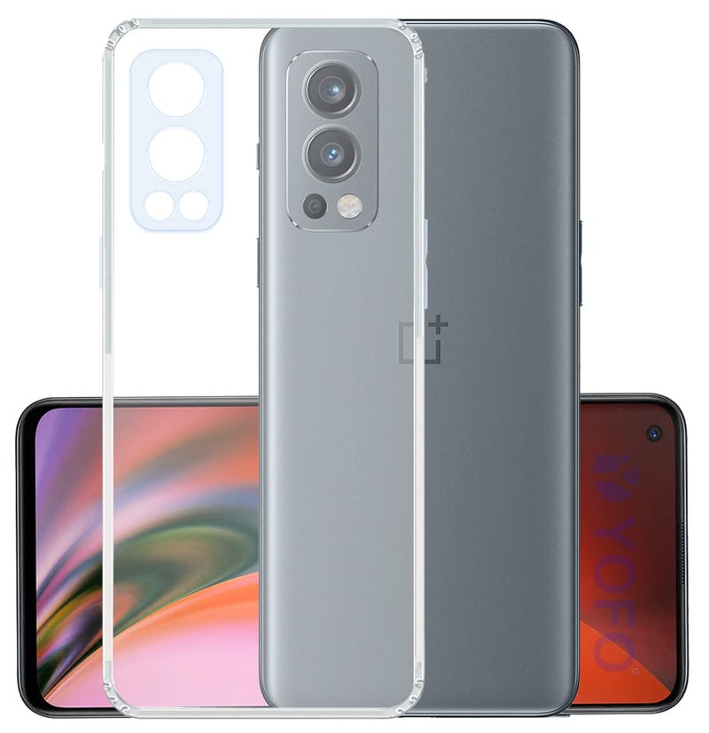 YOFO Back Cover for OnePlus Nord 2 (5G) (Flexible|Silicone|Transparent|Camera Protection|DustPlug) - Image 1