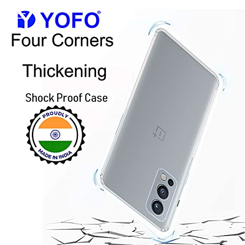 YOFO Back Cover for OnePlus Nord 2 (5G) (Flexible|Silicone|Transparent|Camera Protection|DustPlug) - Image 3