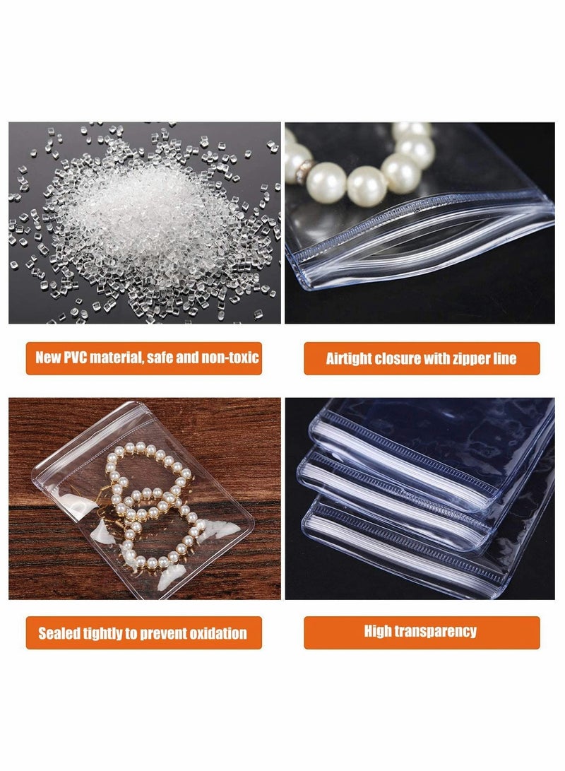 Excefore Transparent Travel Jewelry Organizer（84 Grids+30 Pack PVC Clear Jewelry bag） - Image 5