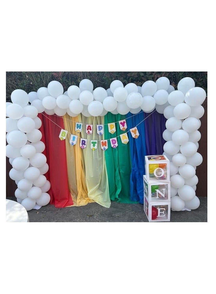 بالونات بيضاء عامة (عبوة من 50 بالونًا) - لاتكس قابل للتحلل الحيوي للحفلات والديكورات - Image 5