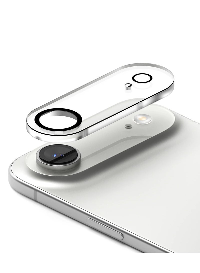 واقي عدسة الكاميرا لموبايل ايفون 17 اير (iPhone 17 Air)، زجاج مقوى بدرجة صلابة 9، مضاد للخدش، مناسب للجراب، لا يؤثر على اللقطات الليلية، شفاف HD - Image 1