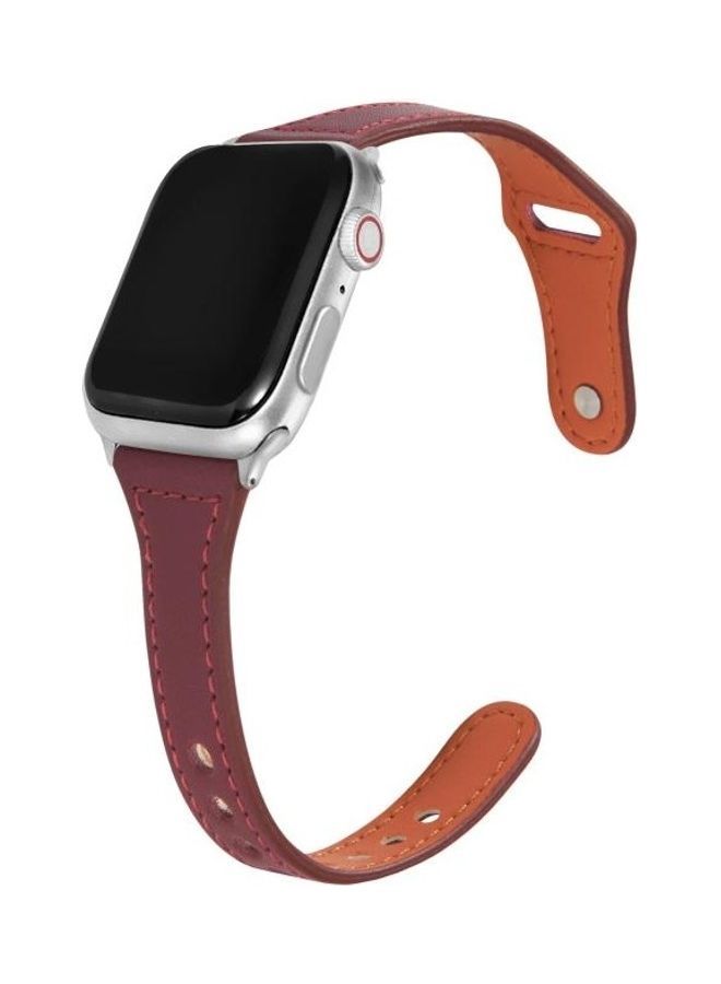 NIBEMINENT Ethnic Replacement Watchband for Apple Watch Series 1/2/3/4/5/6/7/SE 38/40/41mm Coffee - Image 3